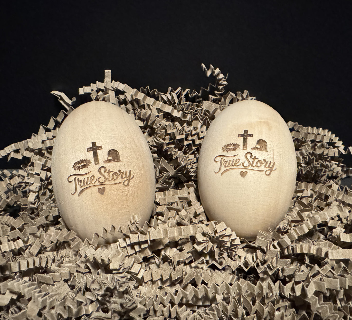 Laser Engraved Wood Easter Egg